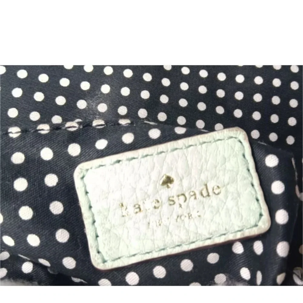 Kate Spade Astor Court Naomi Quilted  Leather Crossbody Bag Mint Green MSRP $228